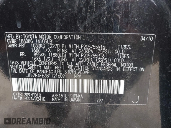 2011 Scion xB z VIN JTLZE4FE3B1121609, wystawiony jako IAAI lot #42123124 z przebiegiem 85 758 mil mil oraz . Historia ofert i sprzedaży dostępna na DreamBid. Obrazek 9.
