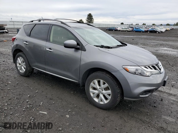 2013 Nissan Murano SV with VIN JN8AZ1MW3DW303313, listed as a Copart auction lot 50055995 with 83,611 mi miles and Salvage Title. Bid and sale history available at carsss.com. Image 4.