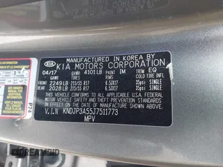 2018 Kia Soul + with VIN KNDJP3A55J7511773, listed as a IAAI auction lot 41747763 with 62,228 mi miles. Bid and sale history available at carsss.com. Image 9.
