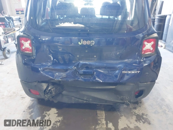 2019 Jeep Renegade Sport with VIN ZACNJAAB5KPK78427, listed as a IAAI auction lot 41239148 with 120,831 mi miles and . Bid and sale history available at DreamBid. Image 6.