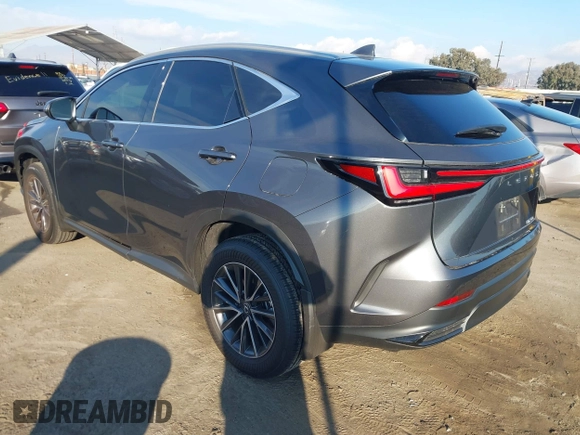 2025 Lexus NX with VIN 2T2GDCAZ4SC021181, listed as a IAAI auction lot 40977260 with 1,540 mi miles. Bid and sale history available at carsss.com. Image 3.