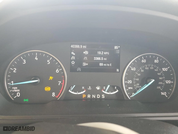 2019 Ford EcoSport SE with VIN MAJ3S2GE6KC289414, listed as a Copart auction lot 52284445 with 40,388 mi miles and Salvage Title. Bid and sale history available at carsss.com. Image 9.