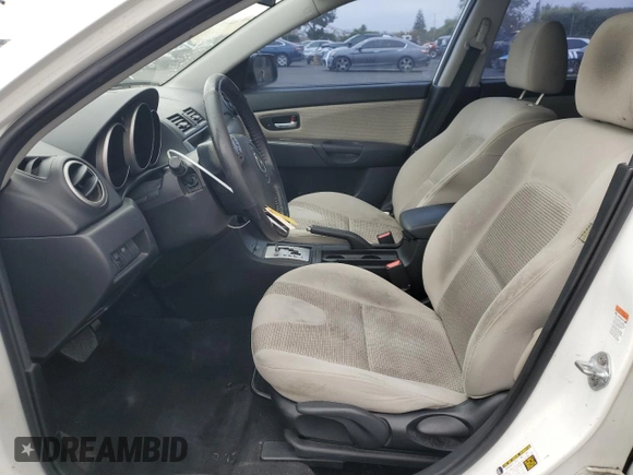 2008 Mazda 3 S GT with VIN JM1BK344X81163665, listed as a Copart auction lot 53690955 with 184,056 mi miles and Salvage Title. Bid and sale history available at DreamBid. Image 7.