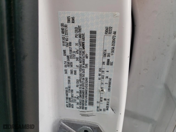 2014 Ford Escape SE with VIN 1FMCU9G96EUD23295, listed as a Copart auction lot 44779455 with 0 mi miles and Salvage Title. Bid and sale history available at carsss.com. Image 13.