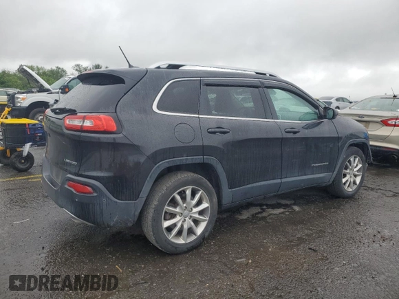 2014 Jeep Cherokee Limited with VIN 1C4PJLDS0EW106560, listed as a Copart auction lot 60785405 with 91,662 mi miles and Salvage title. Bid and sale history available at DreamBid. Image 3.