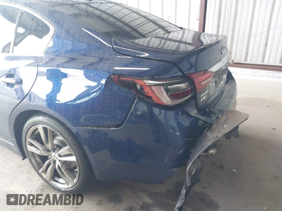 2019 Infiniti Q50 Luxe z VIN JN1EV7AR0KM591152, wystawiony jako IAAI lot #42020951 z przebiegiem 98 589 mil mil oraz . Historia ofert i sprzedaży dostępna na DreamBid. Obrazek 6.