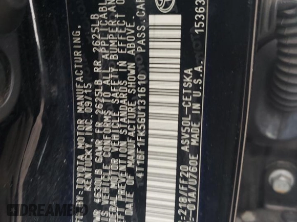 2016 Toyota Camry XLE with VIN 4T1BF1FK5GU131610, listed as a Copart auction lot 50232485 with 173,047 mi miles and Salvage Title. Bid and sale history available at carsss.com. Image 15.