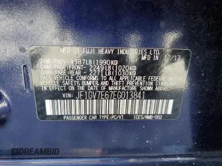 2014 Subaru WRX WRX with VIN JF1GV7E67EG013841, listed as a Copart auction lot 60564735 with 71,904 mi miles and Salvage title. Bid and sale history available at DreamBid. Image 12.