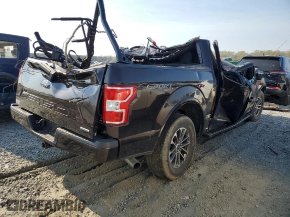 2020 Ford F-150 XL with VIN 1FTEW1EP2LFB19198, listed as a Copart auction lot 49944315 with 0 mi miles and Salvage Title. Bid and sale history available at carsss.com. Image 3.