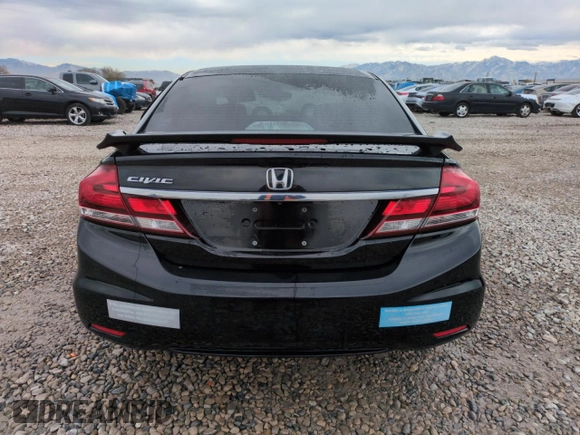 2015 Honda Civic Sedan SE with VIN 19XFB2F73FE119312, listed as a Copart auction lot 80914864 with 200,105 mi miles and Salvage Title. Bid and sale history available at carsss.com. Image 6.