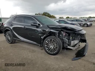 2023 Lexus RX with VIN 2T2BAMBA0PC004838, listed as a Copart auction lot 70734044 with 11,243 mi miles and Salvage Title. Bid and sale history available at carsss.com. Image 4.