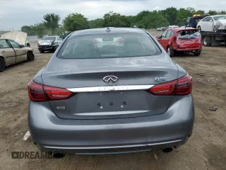 2018 Infiniti Q50 2.0t LUXE with VIN JN1CV7AR5JM280094, listed as a Copart auction lot 55852444 with 41,796 mi miles and Salvage Title. Bid and sale history available at carsss.com. Image 6.