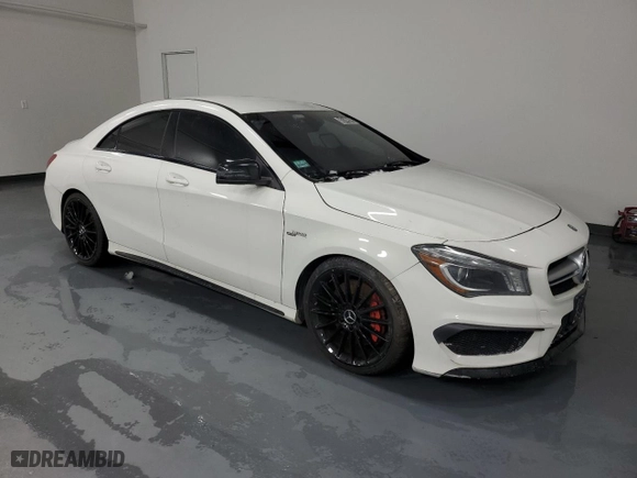 2014 Mercedes-Benz CLA-Class CLA 45 AMG with VIN WDDSJ5CB8EN077098, listed as a Copart auction lot 43149875 with 92,868 mi miles and Clean Title. Bid and sale history available at carsss.com. Image 4.