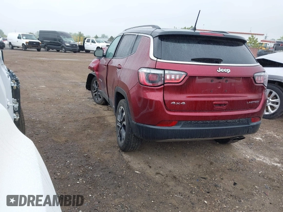 2022 Jeep Compass Limited с VIN 3C4NJDCB9NT180208, выставлен на аукционе IAAI как лот 42369421 с пробегом 51 369 миль миль и . История ставок и продаж доступна на DreamBid. Изображение 3.