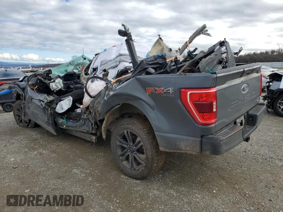 2021 Ford F-150 XL with VIN 1FTFW1E89MFC89542, listed as a Copart auction lot 43973255 with 82,319 mi miles and Salvage Title. Bid and sale history available at carsss.com. Image 2.