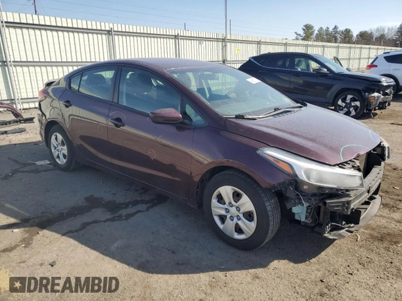 2017 Kia Forte LX with VIN 3KPFK4A72HE058220, listed as a Copart auction lot 46610335 with 84,116 mi miles and Salvage Title. Bid and sale history available at carsss.com. Image 4.