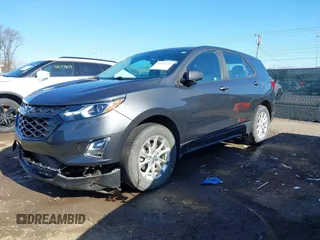 2020 Chevrolet Equinox LS with VIN 3GNAXSEV2LS520267, listed as a IAAI auction lot 41876431 with 85,992 mi miles. Bid and sale history available at carsss.com. Image 2.