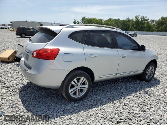 2013 Nissan Rogue S with VIN JN8AS5MTXDW515689, listed as a Copart auction lot 53549075 with 129,416 mi miles and Salvage Title. Bid and sale history available at carsss.com. Image 3.