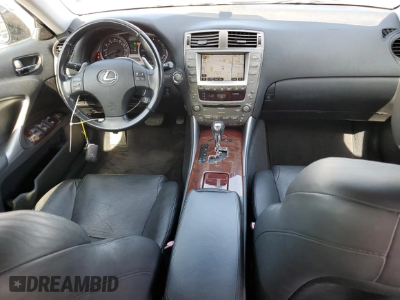 2008 Lexus IS 250 with VIN JTHBK262182063274, listed as a Copart auction lot 63342325 with 156,037 mi miles and Salvage title. Bid and sale history available at DreamBid. Image 8.