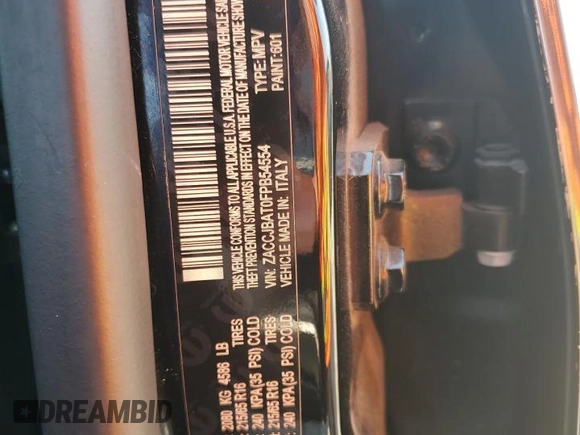 2015 Jeep Renegade Sport with VIN ZACCJBAT0FPB54554, listed as a Copart auction lot 66386814 with 115,219 mi miles and Salvage Title. Bid and sale history available at DreamBid. Image 13.