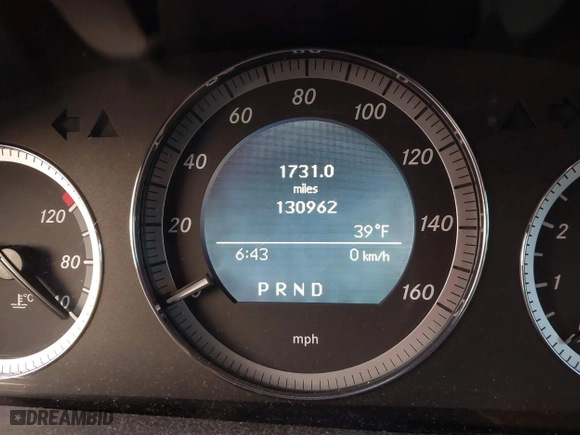 2009 Mercedes-Benz C-Class 3.0L Sport with VIN WDDGF54X29F238532, listed as a IAAI auction lot 41757501 with 130,962 mi miles. Bid and sale history available at carsss.com. Image 7.