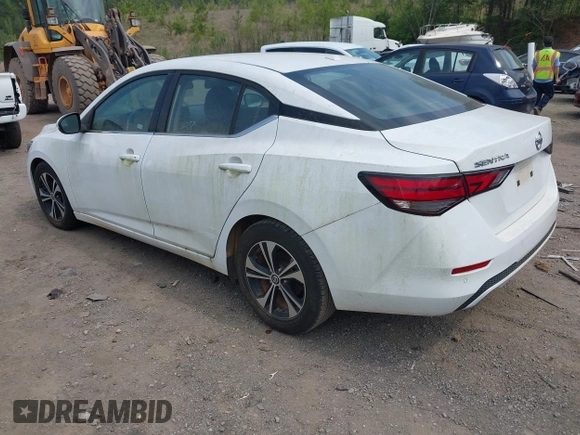 2021 Nissan Sentra SV with VIN 3N1AB8CV5MY247808, listed as a IAAI auction lot 42012583 with 58,585 mi miles and . Bid and sale history available at DreamBid. Image 3.