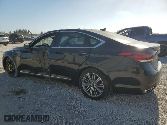 2018 Genesis G80 3.8L z VIN KMHGN4JE1JU226622, wystawiony jako Copart lot #54311945 z przebiegiem 52 742 mil mil oraz Szkody całkowita. Historia ofert i sprzedaży dostępna na DreamBid. Obrazek 2.