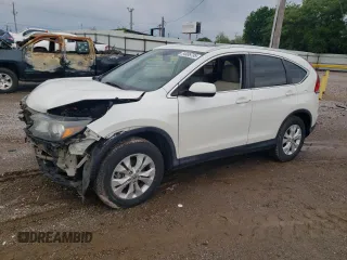 2013 Honda CR-V EX-L z VIN 5J6RM4H77DL001777, wystawiony jako Copart lot #54986735 z przebiegiem 157 113 mil mil oraz Szkody całkowita. Historia ofert i sprzedaży dostępna na DreamBid. Obrazek 1.
