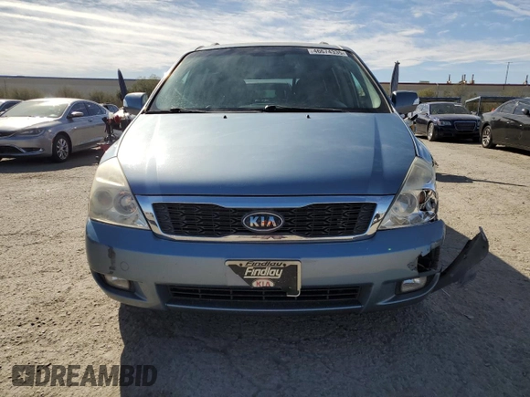 2011 Kia Sedona EX with VIN KNDMH4C79B6377419, listed as a Copart auction lot 46674335 with 159,436 mi miles and Salvage Title. Bid and sale history available at carsss.com. Image 5.