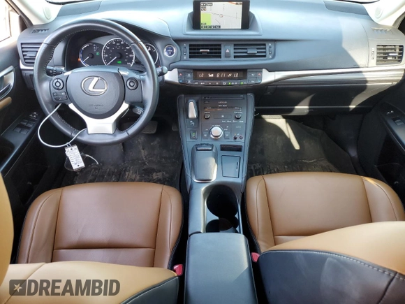 2014 Lexus CT 200h z VIN JTHKD5BH3E2189511, wystawiony jako Copart lot #56052265 z przebiegiem 67 065 mil mil oraz Szkody całkowita. Historia ofert i sprzedaży dostępna na DreamBid. Obrazek 8.