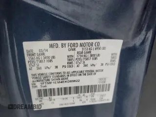 2014 Ford F-150 XL with VIN 1FTMF1EM4EKD89822, listed as a Copart auction lot 42751475 with 60,274 mi miles and Clean Title. Bid and sale history available at carsss.com. Image 12.