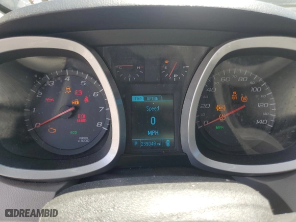 2013 Chevrolet Equinox LS with VIN 2GNALBEK7D6429805, listed as a Copart auction lot 53391765 with 239,049 mi miles and Clean Title. Bid and sale history available at carsss.com. Image 9.
