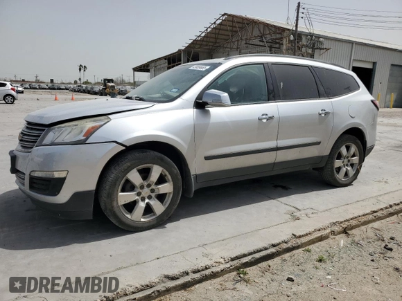 2016 Chevrolet Traverse LS z VIN 1GNKRFKD2GJ254435, wystawiony jako Copart lot #49959665 z przebiegiem 113 238 mil mil oraz Szkoda całkowita • Salvage title. Historia ofert i sprzedaży dostępna na DreamBid. Obrazek 1.