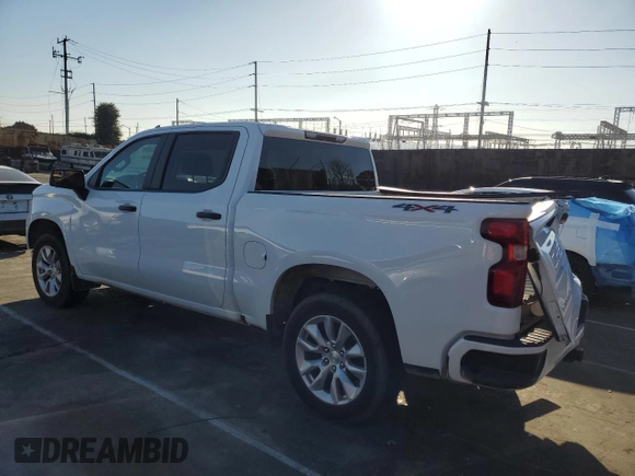 2022 Chevrolet Silverado 1500 Custom with VIN 3GCPDBEK8NG638699, listed as a Copart auction lot 45543425 with 65,287 mi miles and Salvage Title. Bid and sale history available at carsss.com. Image 2.