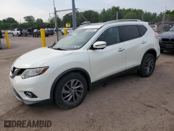 2016 Nissan Rogue SV z VIN 5N1AT2MVXGC798900, wystawiony jako Copart lot #58098955 z przebiegiem 96 011 mil mil oraz Szkoda całkowita • Salvage title. Historia ofert i sprzedaży dostępna na DreamBid. Obrazek 1.