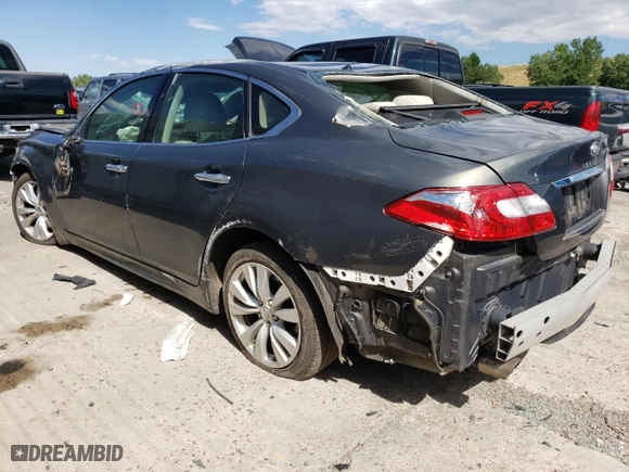 2011 Infiniti M37 with VIN JN1BY1AR0BM375812, listed as a Copart auction lot 67587194 with 0 mi miles and Salvage Title. Bid and sale history available at carsss.com. Image 2.