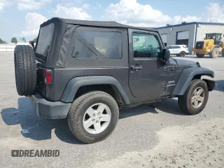 2017 Jeep Wrangler Sport with VIN 1C4AJWAG9HL721332, listed as a Copart auction lot 63459185 with 143,608 mi miles and Salvage title. Bid and sale history available at DreamBid. Image 3.