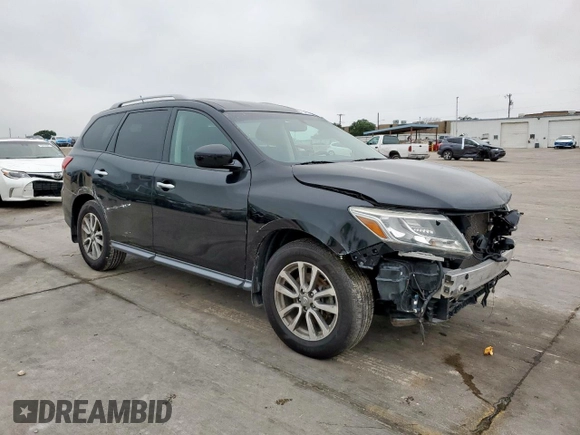 2015 Nissan Pathfinder SV with VIN 5N1AR2MM2FC686905, listed as a Copart auction lot 55437315 with 150,656 mi miles and Salvage title. Bid and sale history available at DreamBid. Image 4.