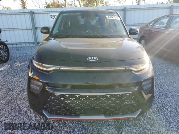 2021 Kia Soul Turbo with VIN KNDJ53AF8M7126629, listed as a Copart auction lot 83827014 with 84,151 mi miles and Salvage Title. Bid and sale history available at DreamBid. Image 5.