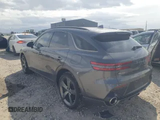2023 Genesis GV70 2.5T with VIN KMUMADTB9PU100827, listed as a Copart auction lot 51080985 with 17,819 mi miles and Salvage Title. Bid and sale history available at carsss.com. Image 2.