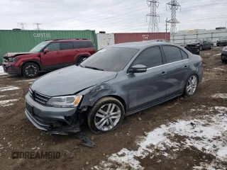 2015 Volkswagen Jetta SEL z VIN 3VWL17AJ0FM282329, wystawiony jako Copart lot #88695405 z przebiegiem 96 594 mil mil oraz Szkoda całkowita • Salvage title. Historia ofert i sprzedaży dostępna na DreamBid. Obrazek 1.