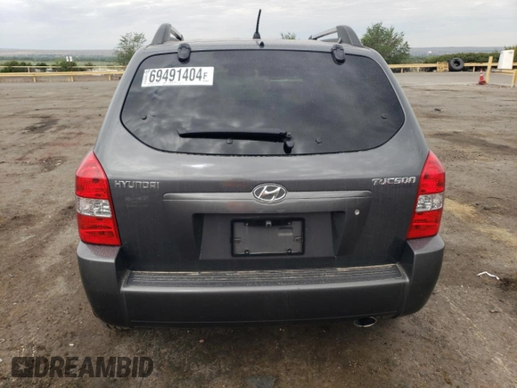 2007 Hyundai Tucson GLS with VIN KM8JM12B27U614351, listed as a Copart auction lot 69491404 with 127,278 mi miles and Salvage Title. Bid and sale history available at carsss.com. Image 6.