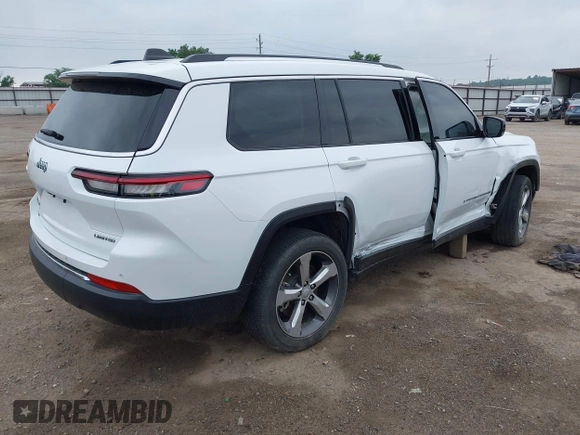 2021 Jeep Grand Cherokee Limited with VIN 1C4RJKBG5M8186488, listed as a IAAI auction lot 42271087 with 52,615 mi miles and . Bid and sale history available at DreamBid. Image 4.