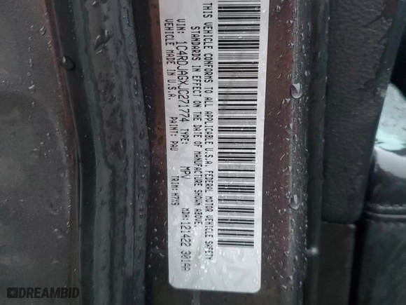 2018 Dodge Durango SXT with VIN 1C4RDJAGXJC271774, listed as a Copart auction lot 81622534 with 72,336 mi miles and Salvage Title. Bid and sale history available at carsss.com. Image 14.