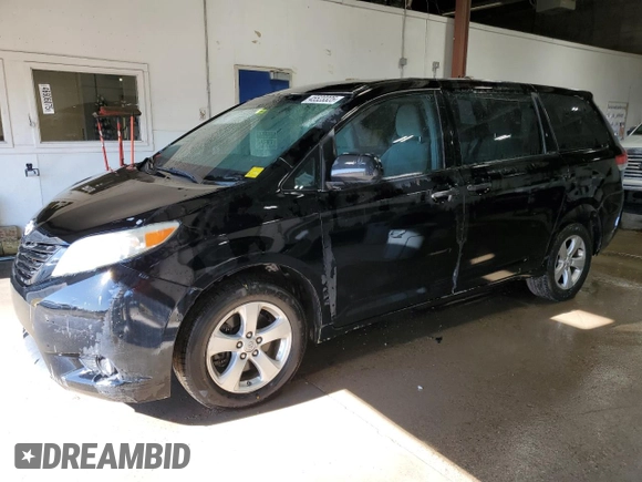 2014 Toyota Sienna L with VIN 5TDZK3DC6ES470318, listed as a Copart auction lot 45523325 with 175,316 mi miles and Salvage Title. Bid and sale history available at carsss.com. Image 1.