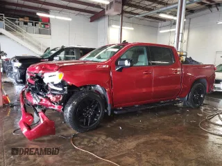 2022 Chevrolet Silverado 1500 RST with VIN 1GCUDEED3NZ561486, listed as a Copart auction lot 44530435 with 58,710 mi miles and Salvage Title. Bid and sale history available at DreamBid. Image 1.
