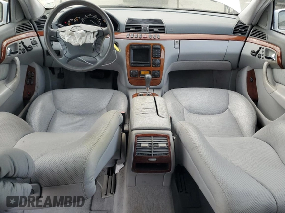2002 Mercedes-Benz S-Class 4.3L with VIN WDBNG70J62A257551, listed as a Copart auction lot 84096614 with 113,860 mi miles and Salvage Title. Bid and sale history available at carsss.com. Image 8.