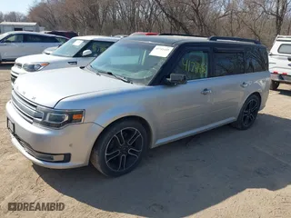 2013 Ford Flex Limited w/EcoBoost with VIN 2FMHK6DT3DBD06470, listed as a IAAI auction lot 41741455 with 157,831 mi miles. Bid and sale history available at carsss.com. Image 2.