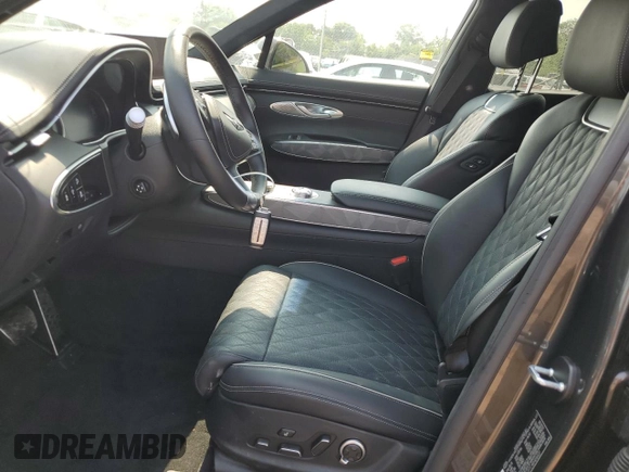 2024 Genesis GV70 Sport with VIN 5NMMCDTC4RH016527, listed as a Copart auction lot 59707955 with 16,545 mi miles and Salvage title. Bid and sale history available at DreamBid. Image 7.