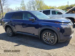 2022 Nissan Pathfinder SL z VIN 5N1DR3CD0NC242991, wystawiony jako Copart lot #55023345 z przebiegiem 37 098 mil mil oraz Szkody całkowita. Historia ofert i sprzedaży dostępna na DreamBid. Obrazek 4.